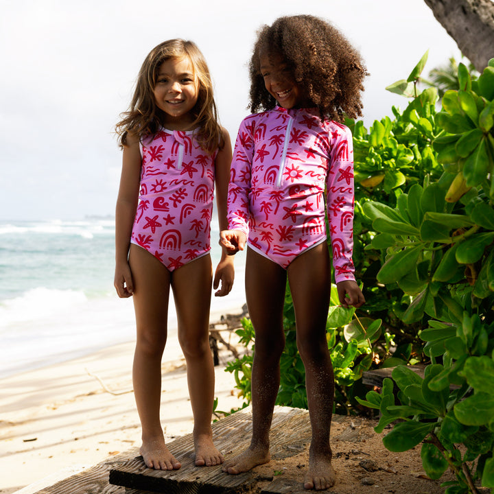 Tropical Vibes Pink Bathingsuit