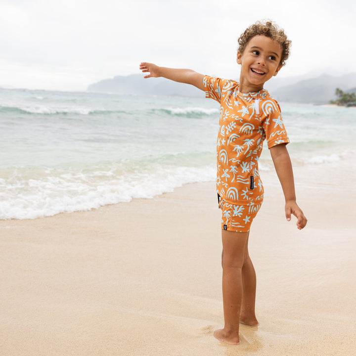 Tropical Vibes Blue Tee