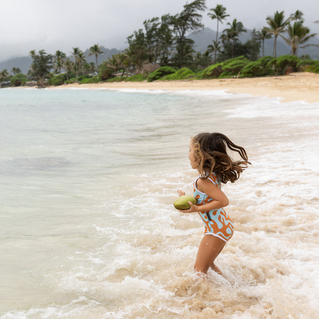 CORAL REEF BLUE SWIMSUIT