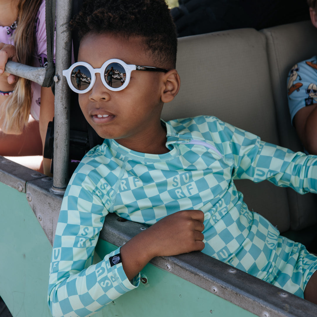 CHECKERED SURF TEE (LONG)