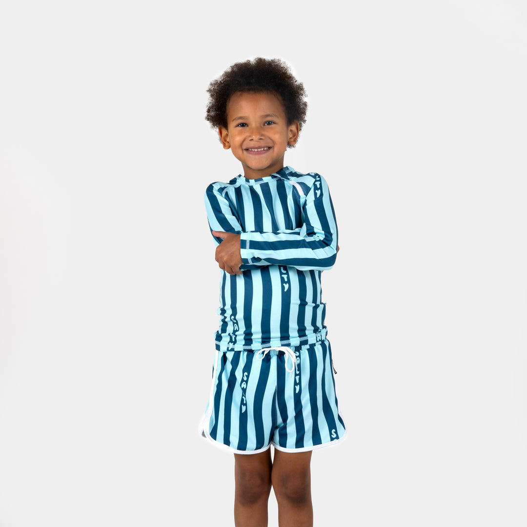 Salty Stripes Swim Trunks