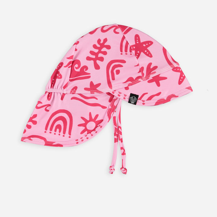 TROPICAL VIBES PINK BABY HAT