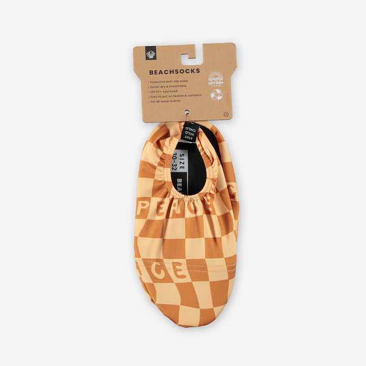 BEACH SOCKS 'CHECKERED PEACE'