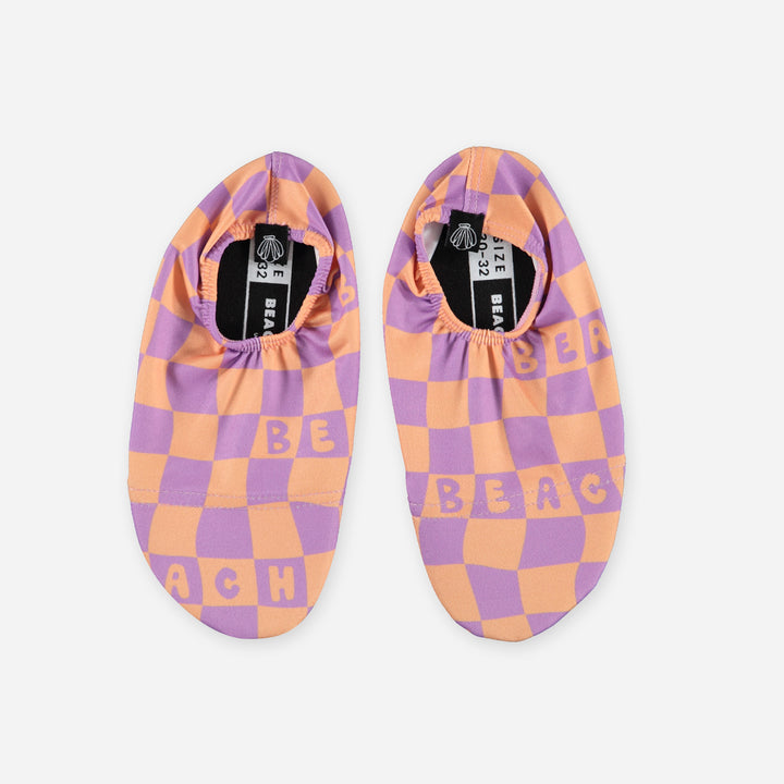 Beach Sock Checkered Beach