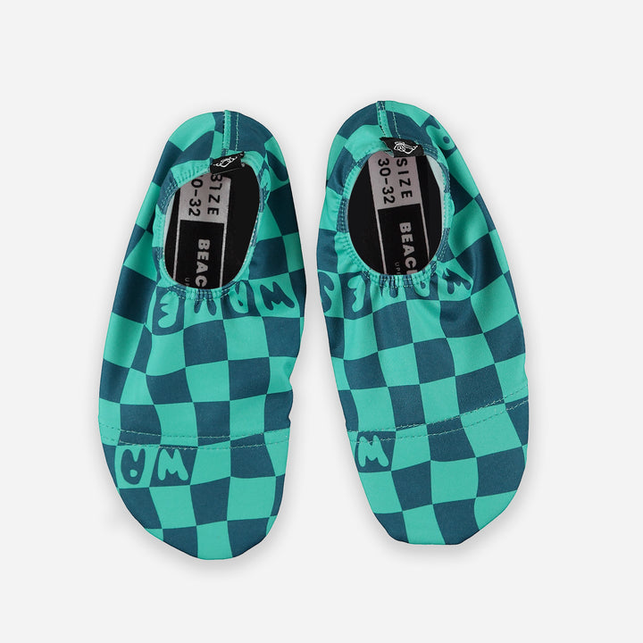 Beach Sock Checkered Waves
