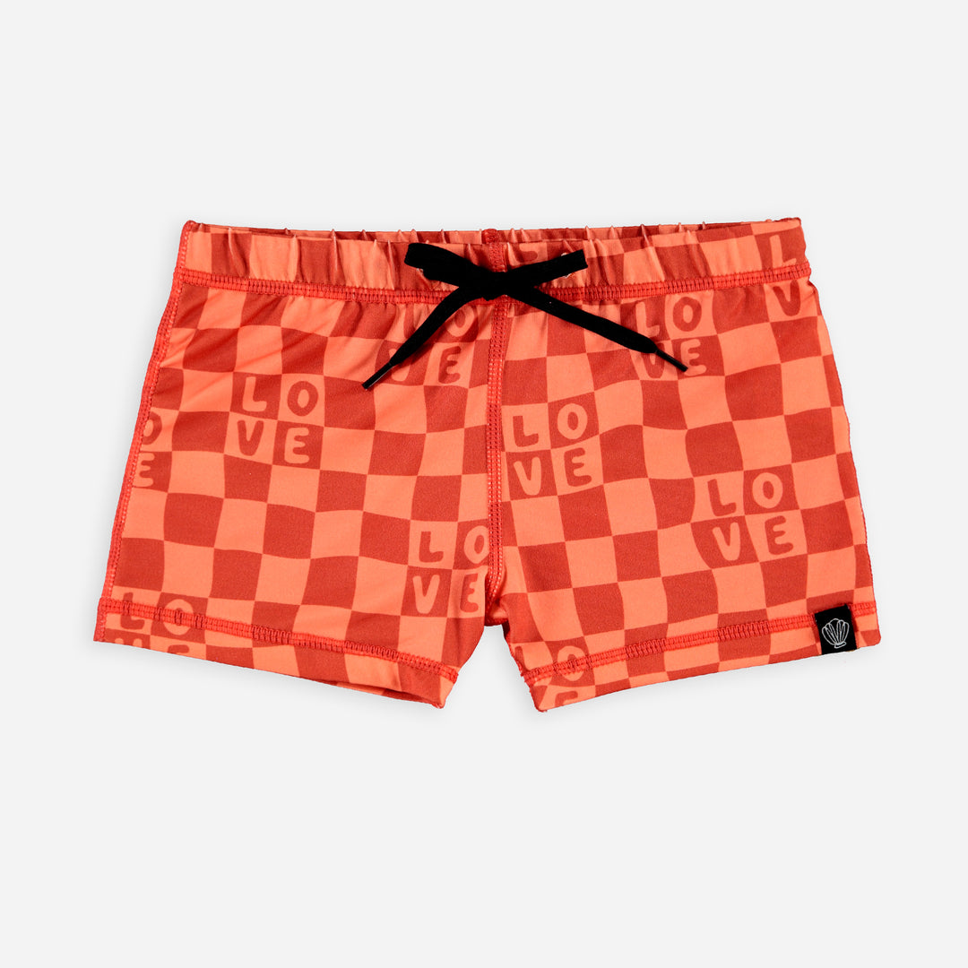 CHECKERED LOVE BADEHOSE