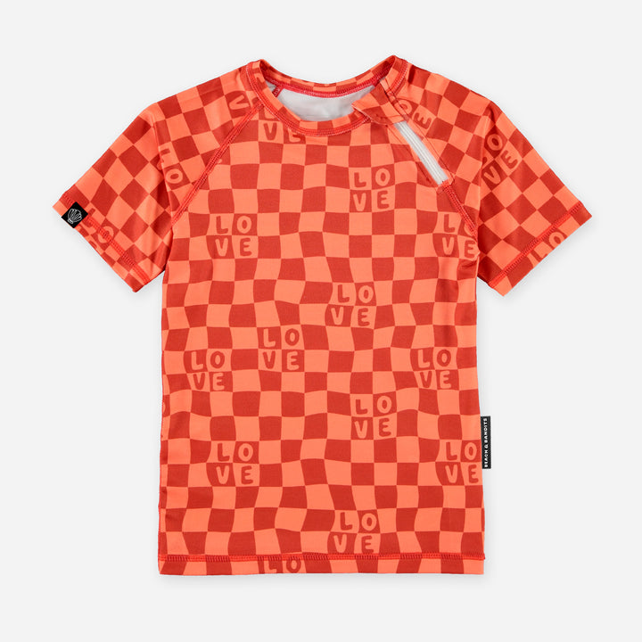 CHECKERED LOVE TEE