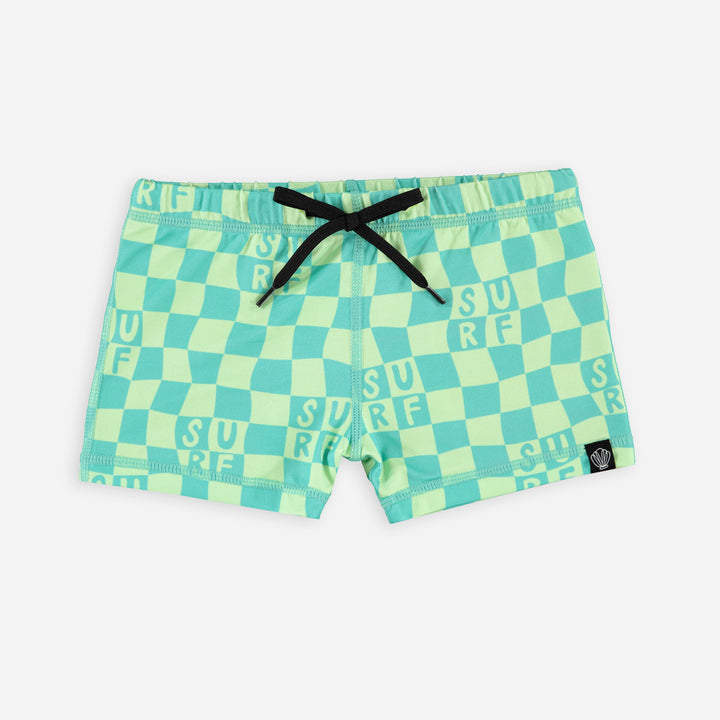 CHECKERED SURF SWIMSHORT