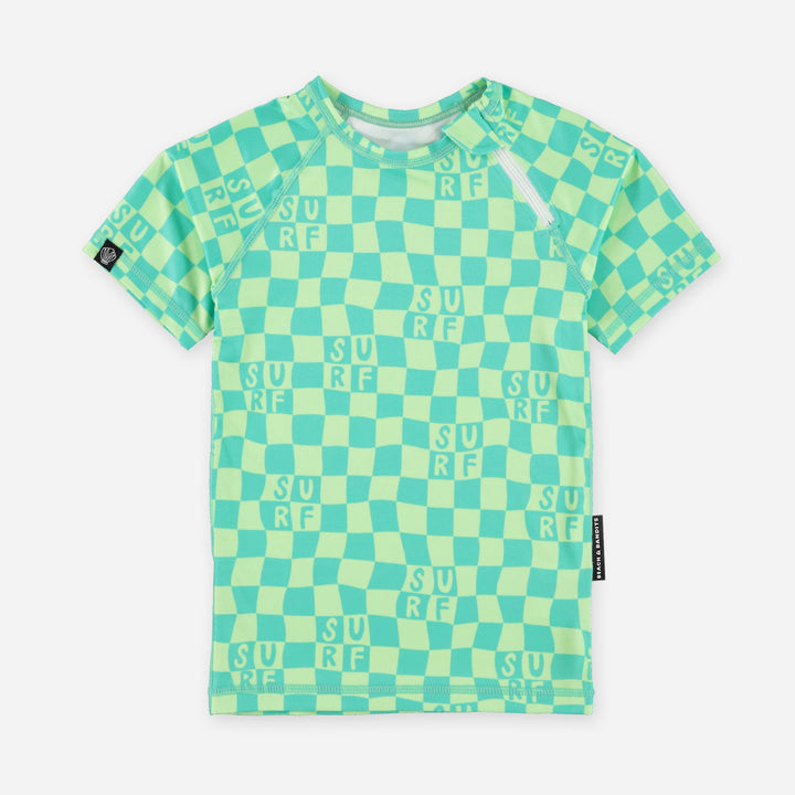 CHECKERED SURF TEE