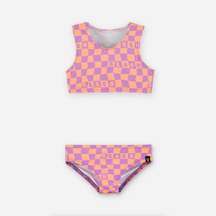 Checkered Beach Bikini Set