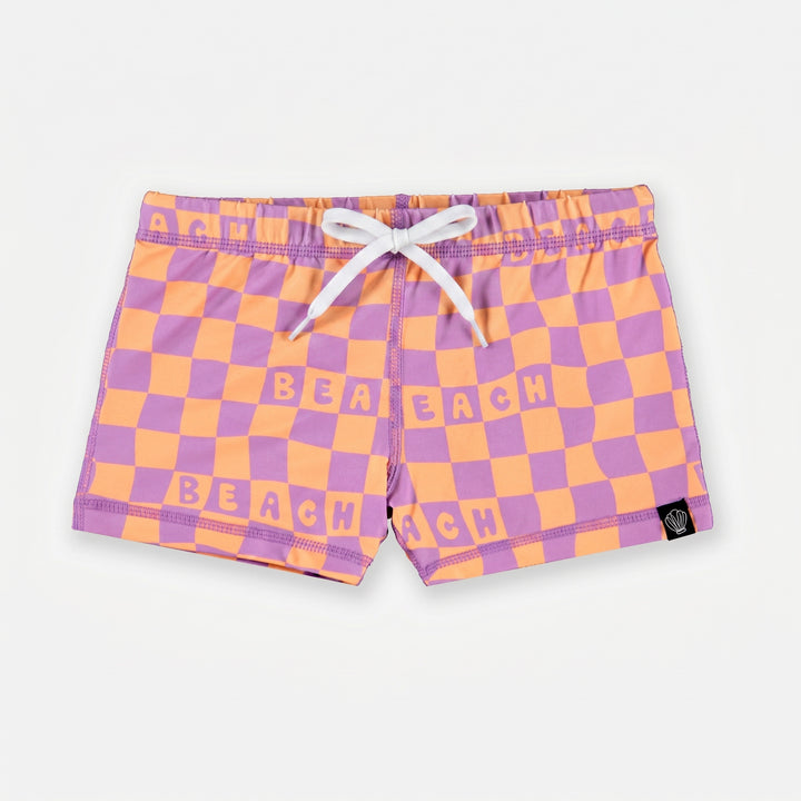 CHECKERED BEACH SWIMSHORT