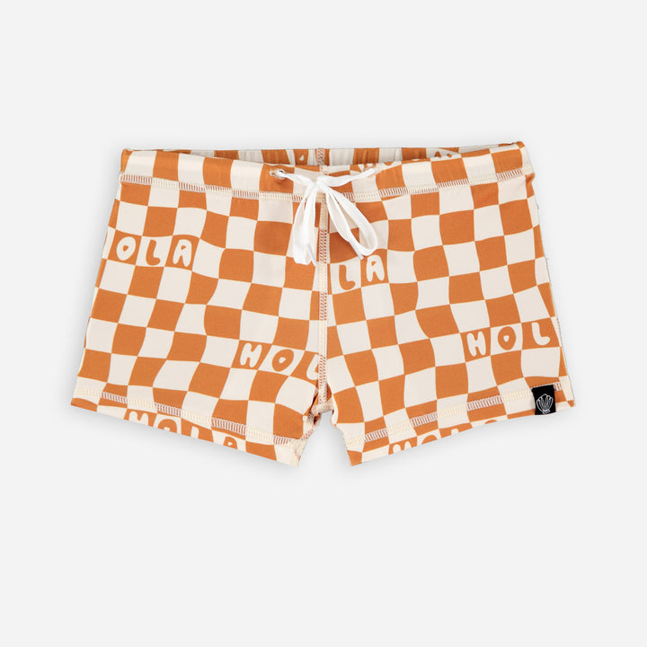 Checkered Hola Swimshort