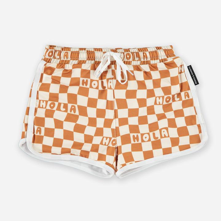 Checkered Hola Swim Trunks