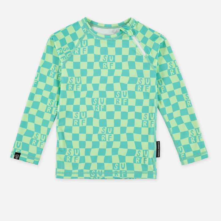 CHECKERED SURF TEE (LONG)