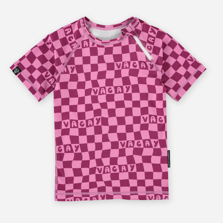 Checkered Vacay Tee