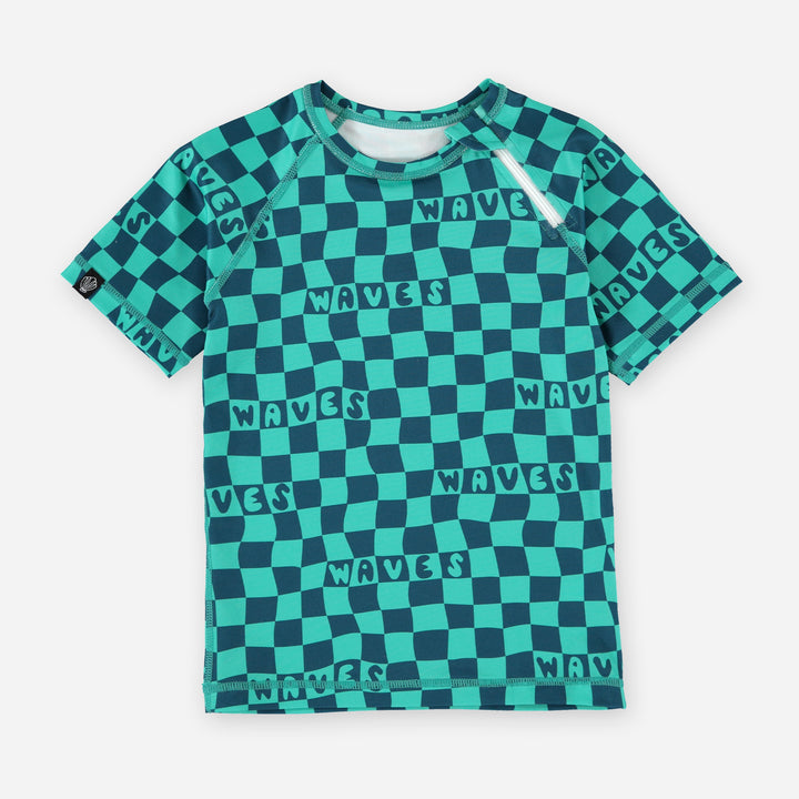 Checkered Wave Tee