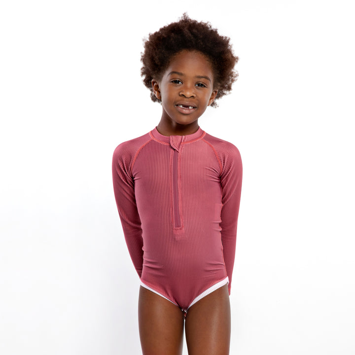 GARNET RIBBED SUIT