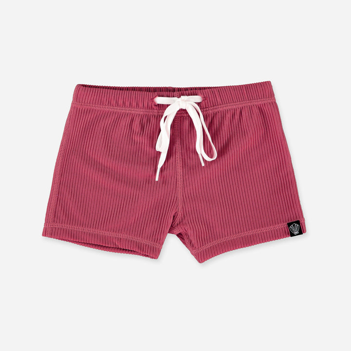 GARNET RIBBED BADEHOSE