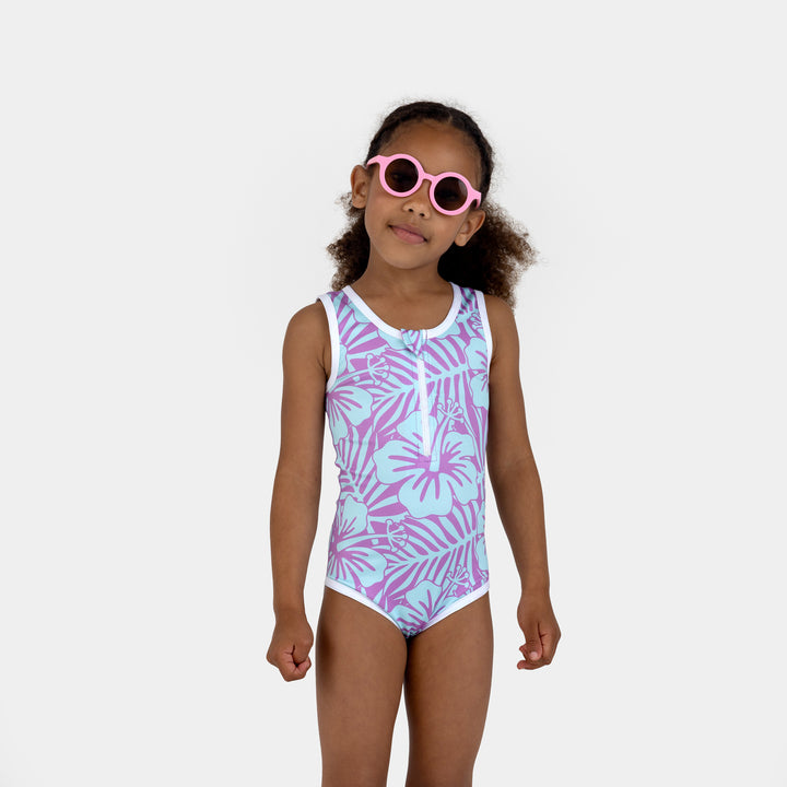 Hibiscus Violet Bathingsuit