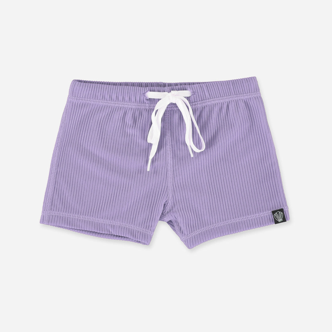 LAVENDER RIBBED SWIMSHORT