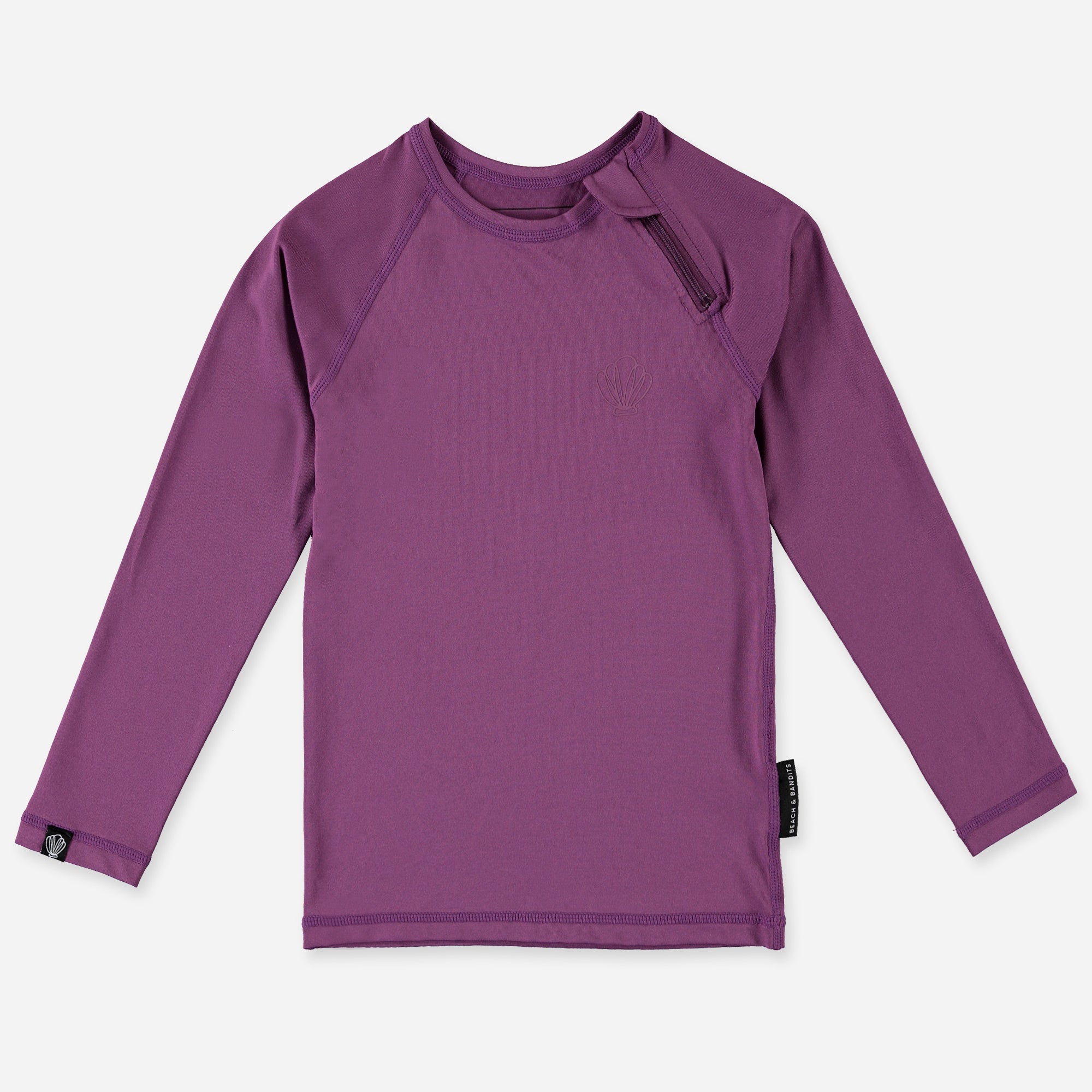VIOLET SHELL TEE LS