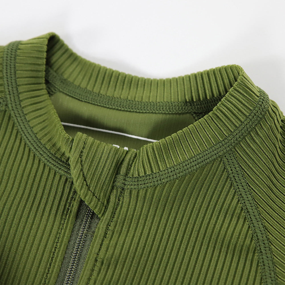 Pesto Ribbed Suit
