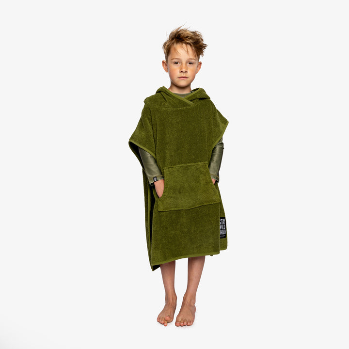 PONCHO PESTO (100% Organic Cotton)