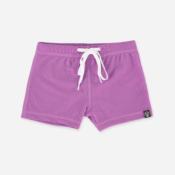 ORCHID RIBBED SWIMSHORT