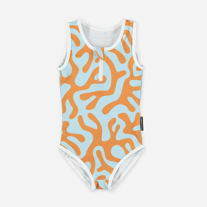 CORAL REEF BLUE SWIMSUIT