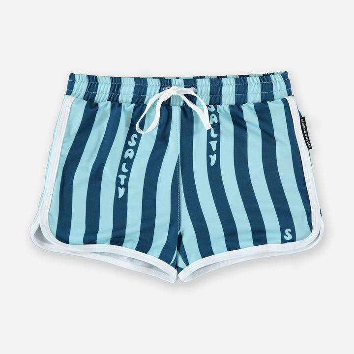 Salty Stripes Swim Trunks