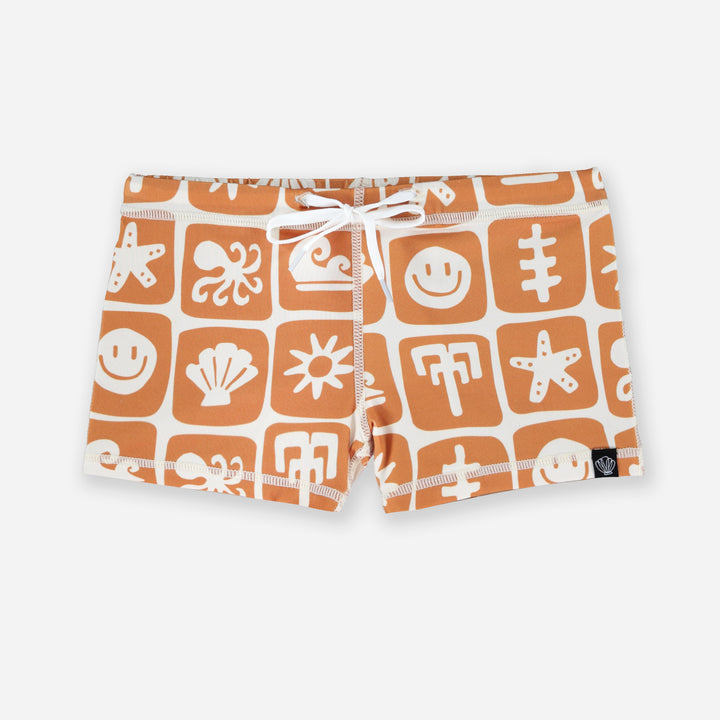 Sea Smiley Golden Swimshort