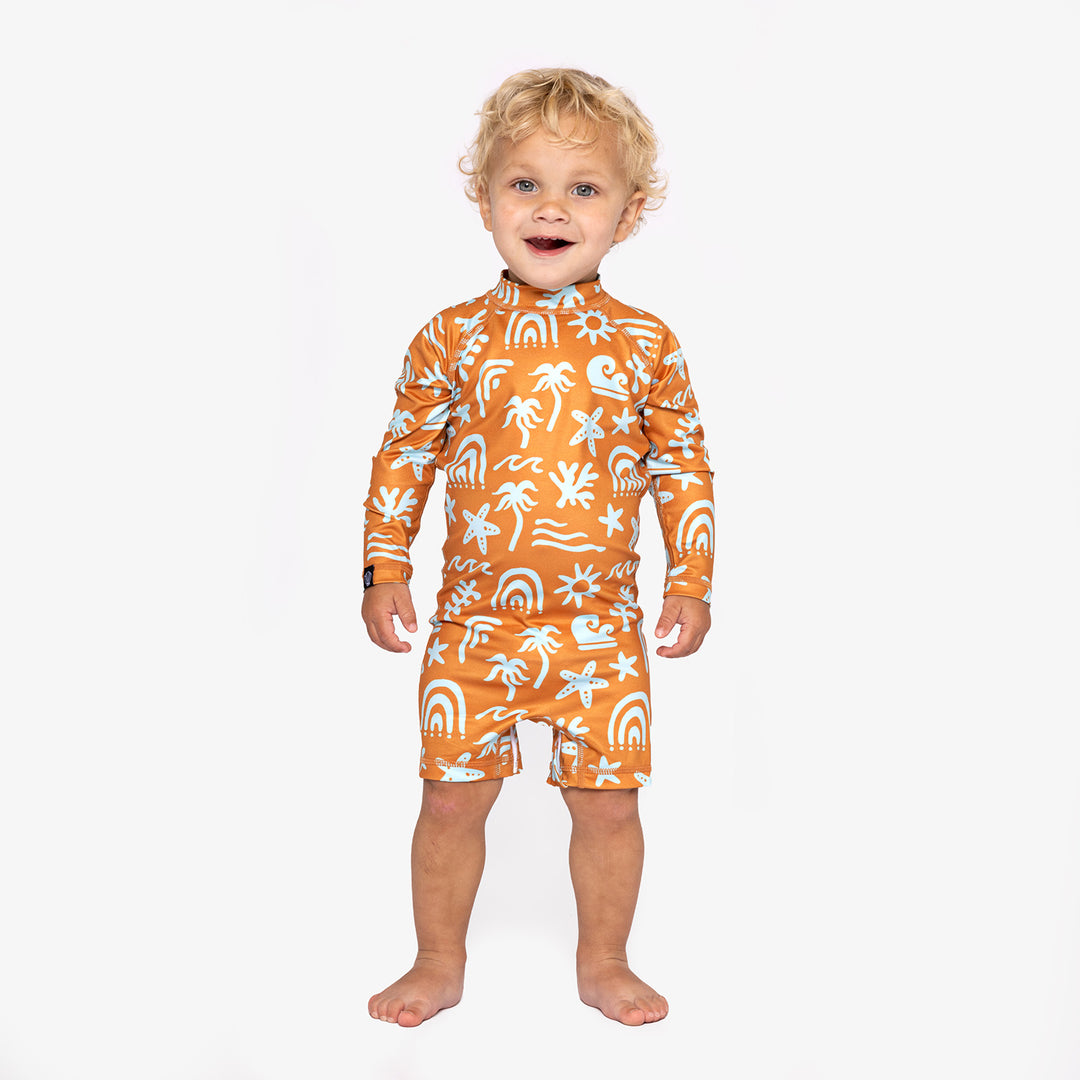 TROPICAL VIBES BLUE BABY HAT