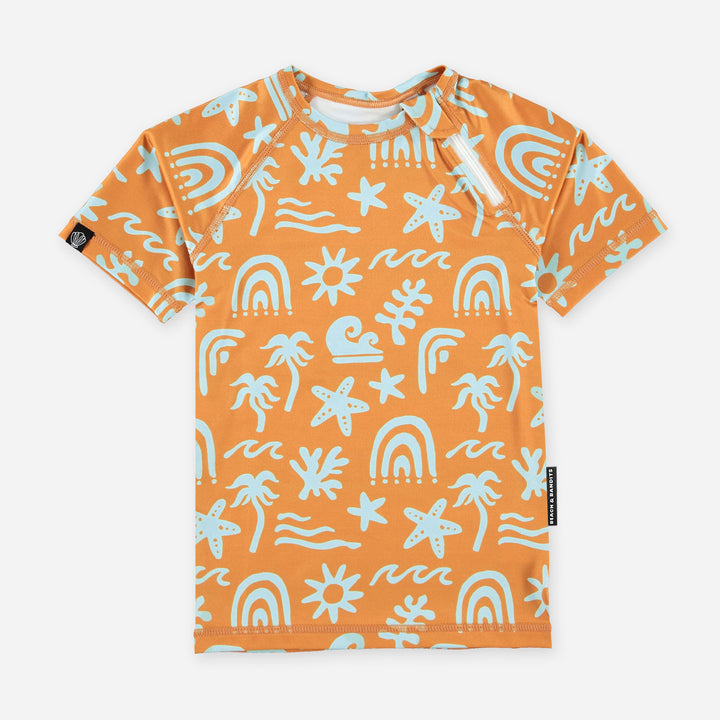 Tropical Vibes Blue Tee