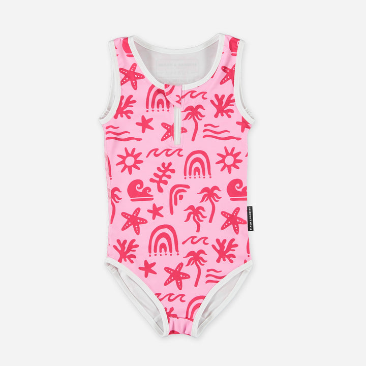 Tropical Vibes Pink Bathingsuit