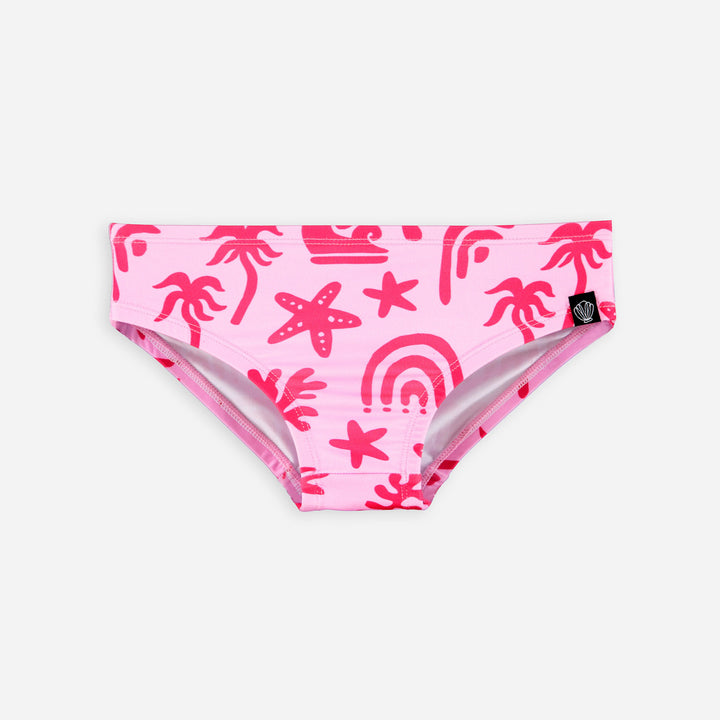 TROPICAL VIBES PINK BIKINIHOSE